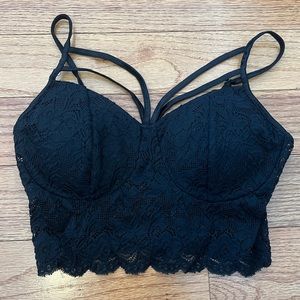 NWT Black Lace Bralette